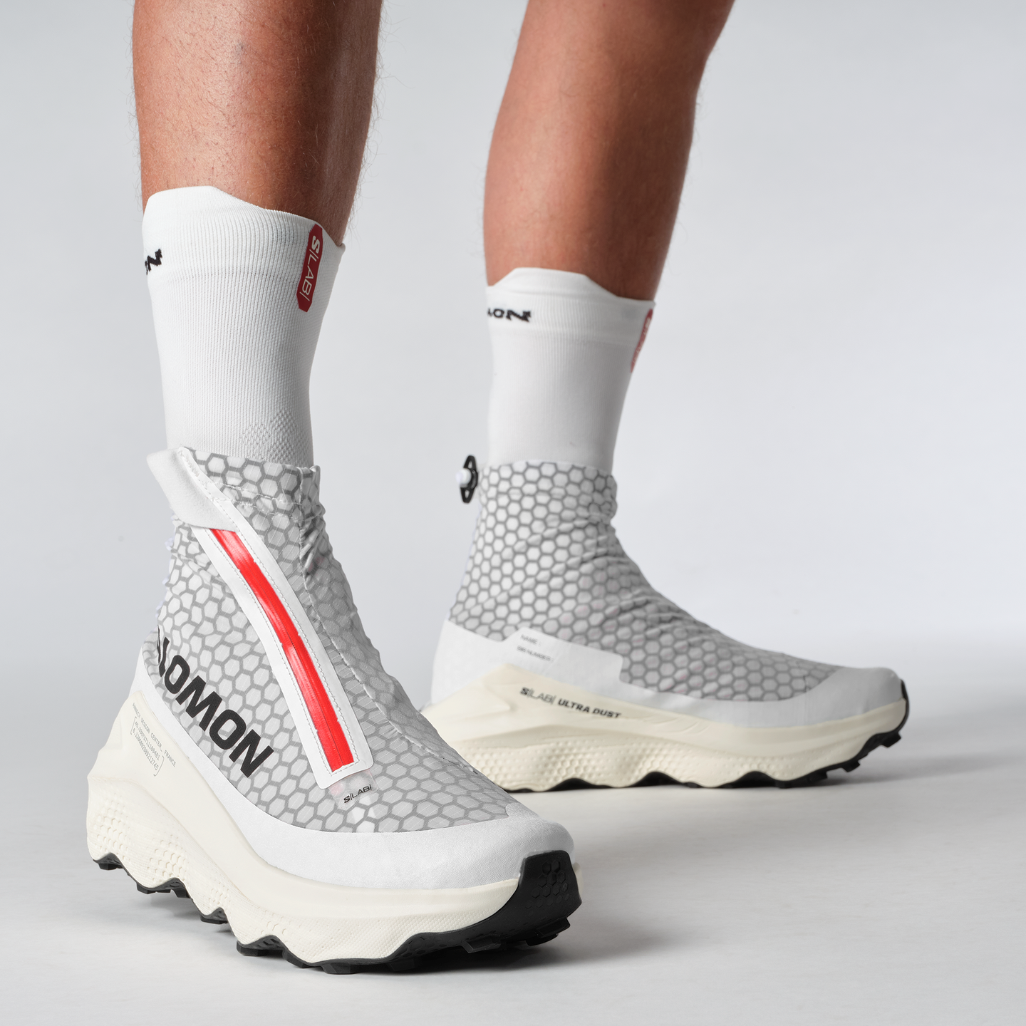 Кроссовки Salomon S/LAB Ultra Dust, цвет: Белый / Красный — фото 3