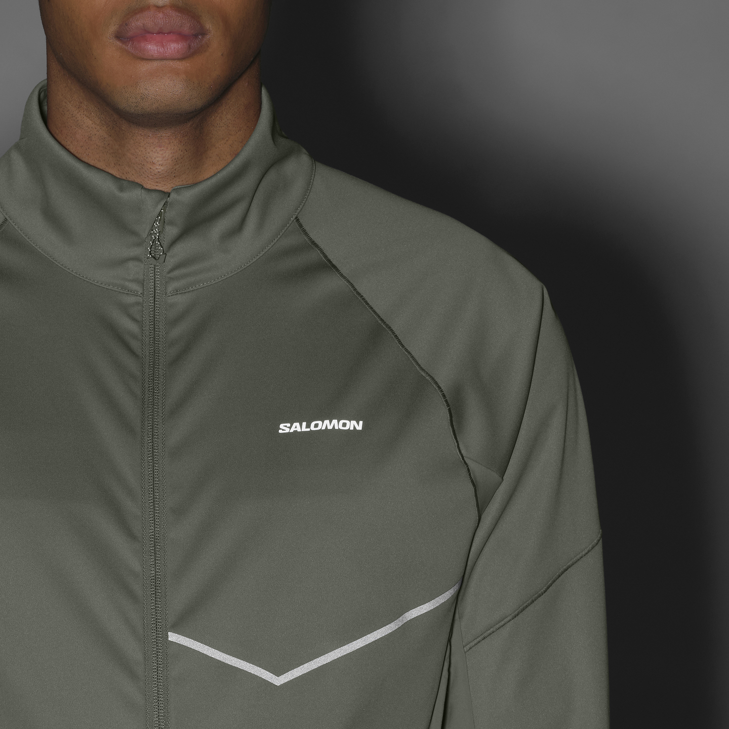 Мужские куртки Salomon Sense Aero Softshell, цвет: Серый — фото 2