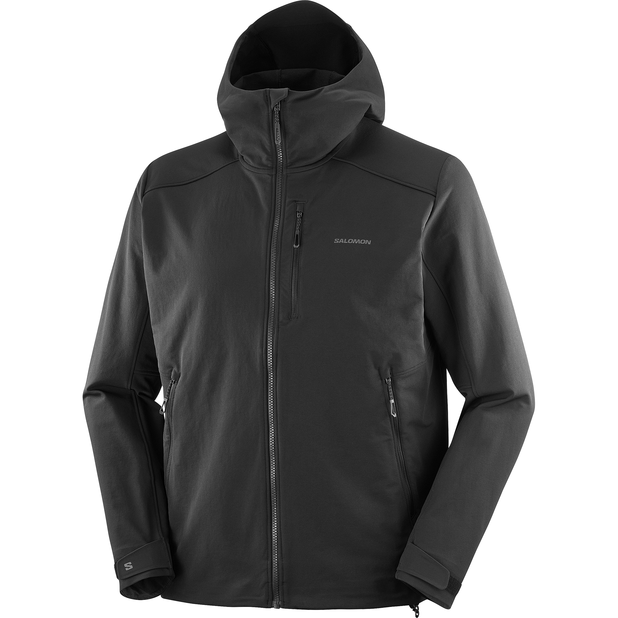 ジャケット・アウター 00s SALOMON softshell hoodie black 00s SALOMON softshell hoodie black