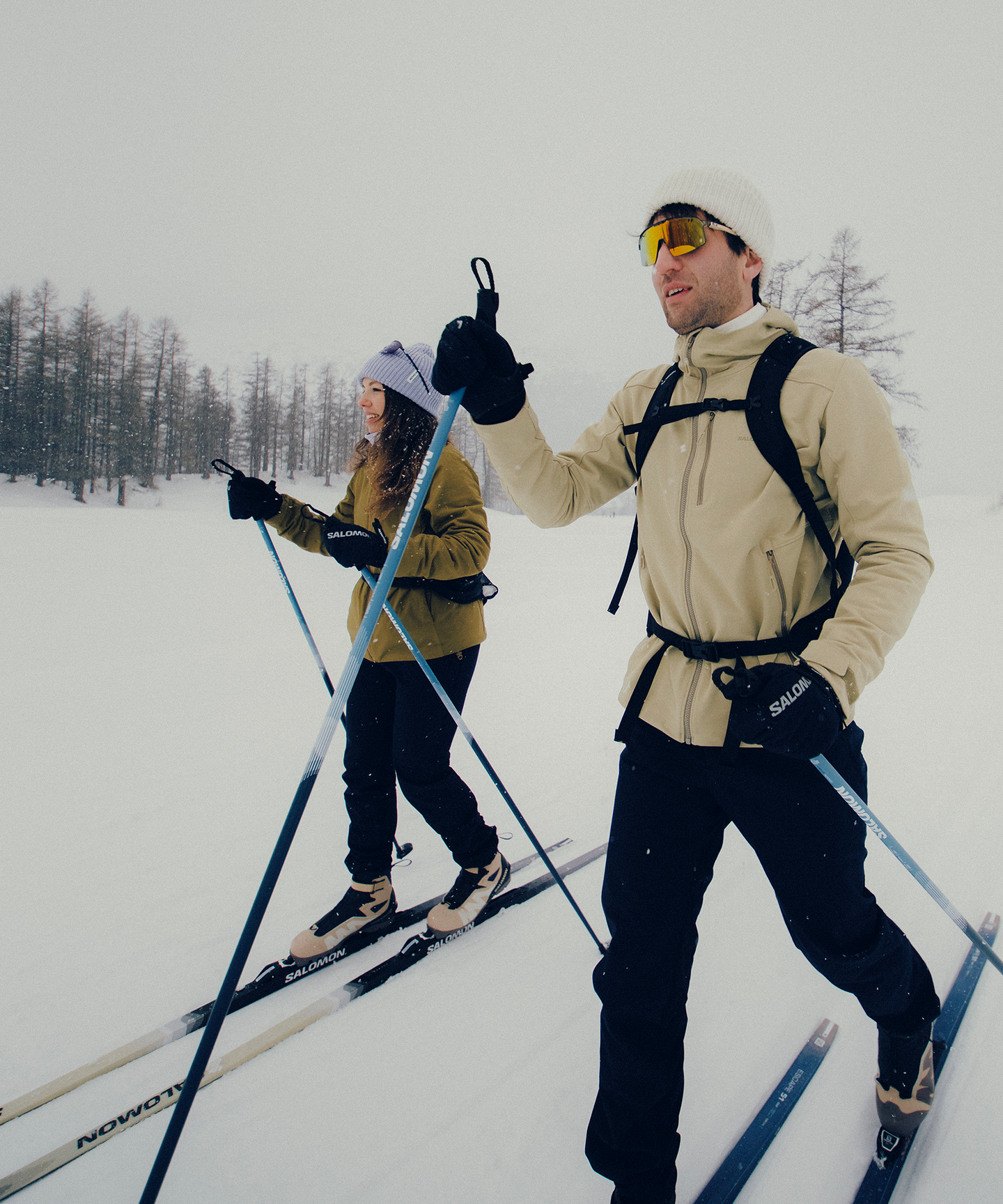 Лыжи Salomon Escape 48 Skin, цвет: Серебряный / Морской — фото 2