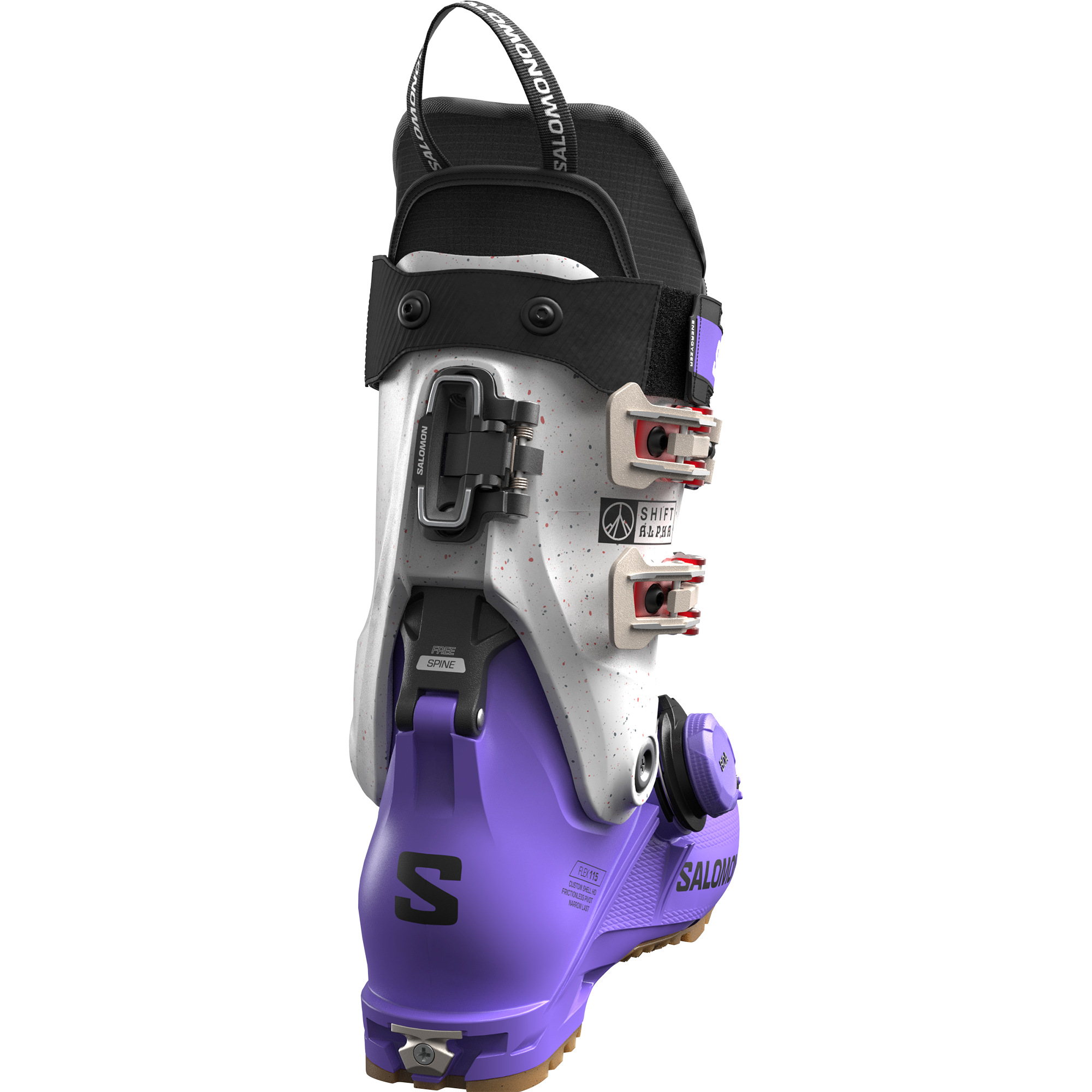 美品 RIDE 23,0 B0A/ SALOMON BURTON K2 FLUX Salomon Z12 GW Ski Bindings - Black/Grey 80mm | - NOT FOR
