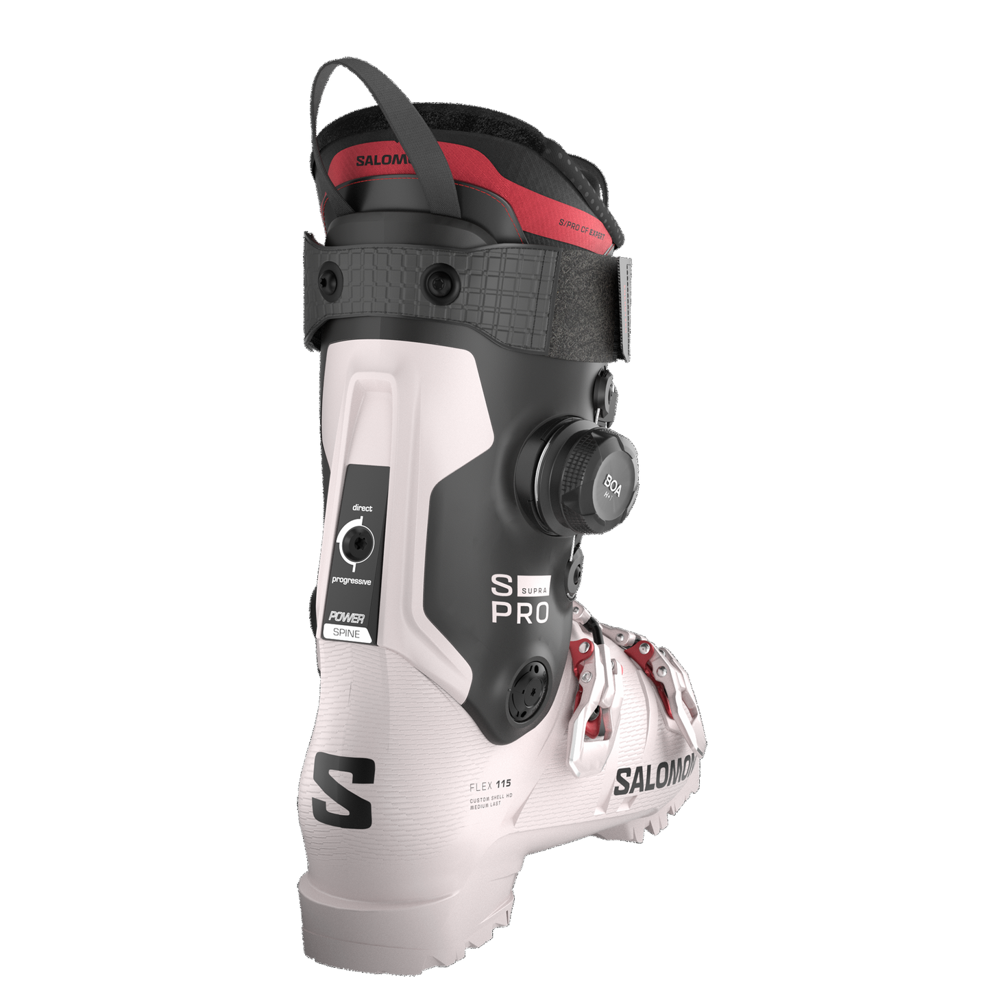 Женские горнолыжные ботинки Salomon S/Pro Supra C Boa 115, цвет: Сиреневый пепельный / Чёрный — фото 2