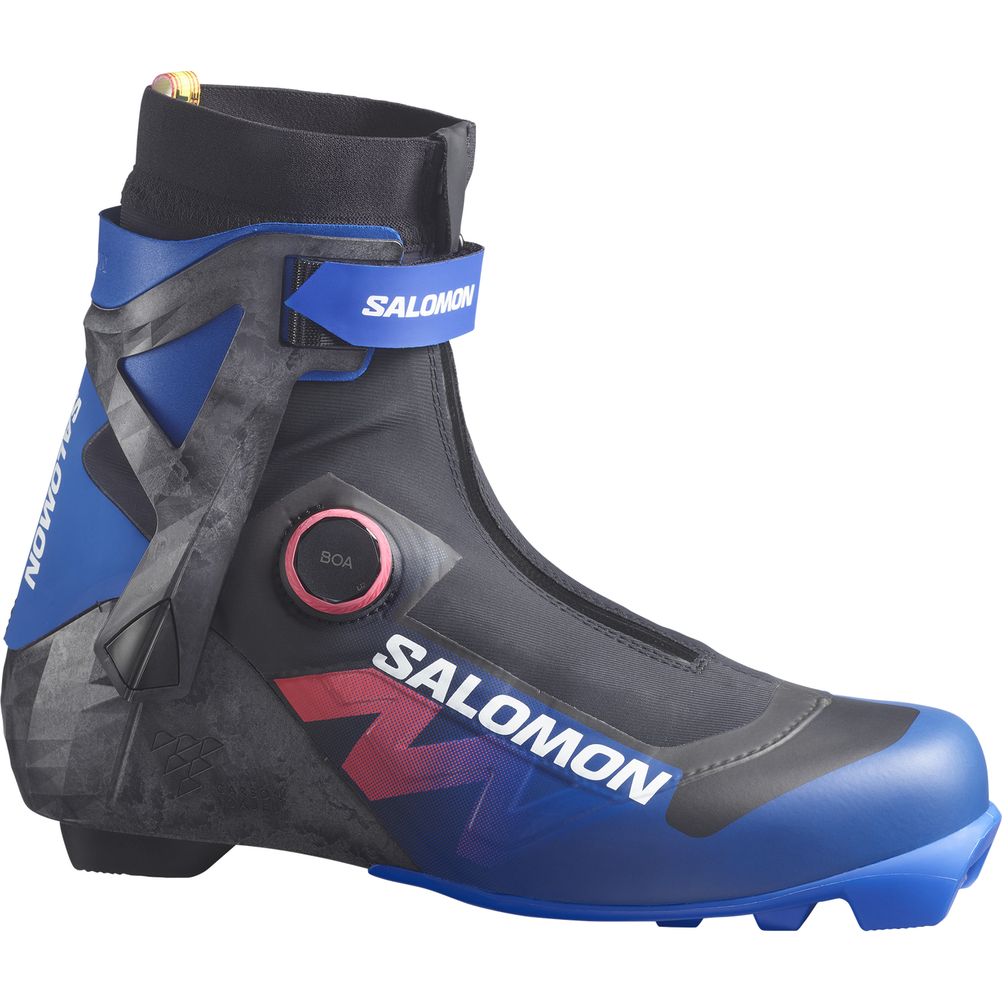 Лыжные ботинки Salomon Equipe Race Skate BOA, цвет: Чёрный / Синий — фото 1