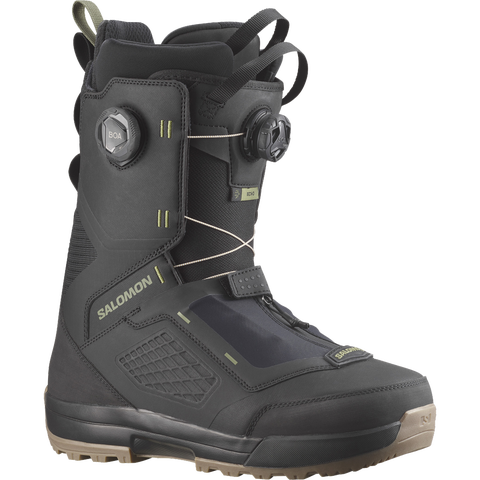 Мужские ботинки для сноуборда Salomon Echo Dual Boa®, цвет: Чёрный / Глубокий зелёный