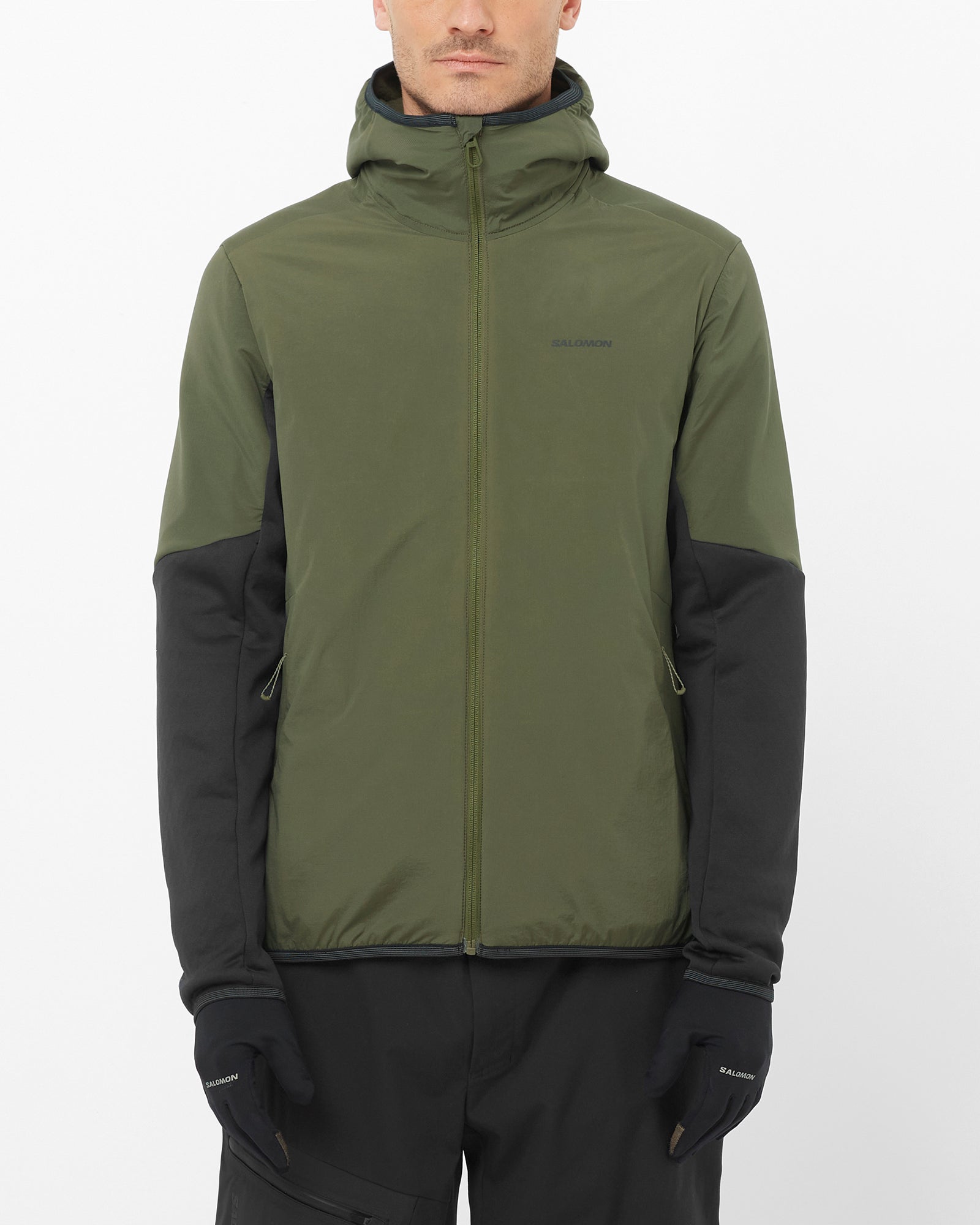 OUTLINE WARM HYBRID HD M Couche intermédiaire à capuche pour homme