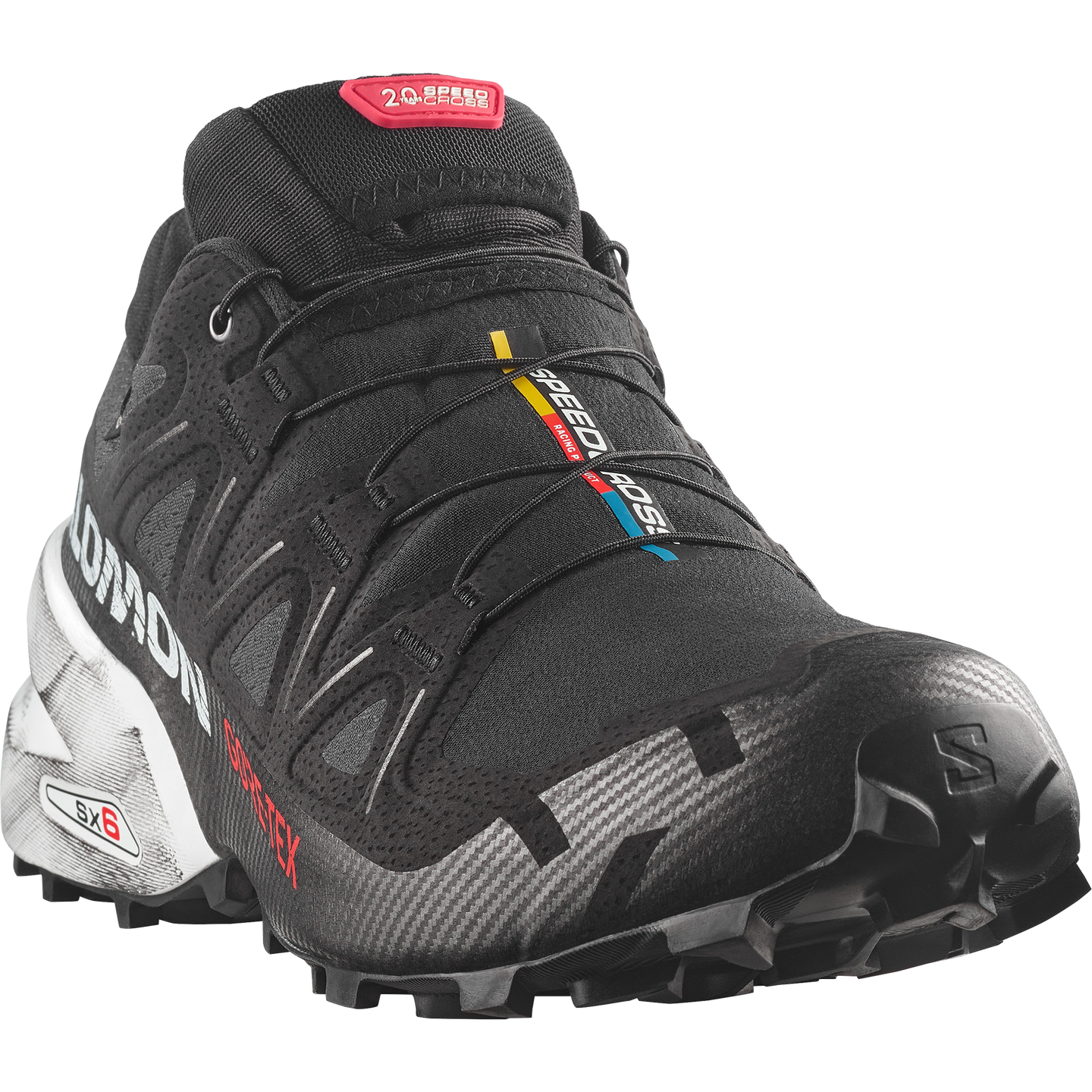 Кроссовки Salomon Speedcross 6 GORE-TEX 20 Years, цвет: Чёрный / Белый — фото 5