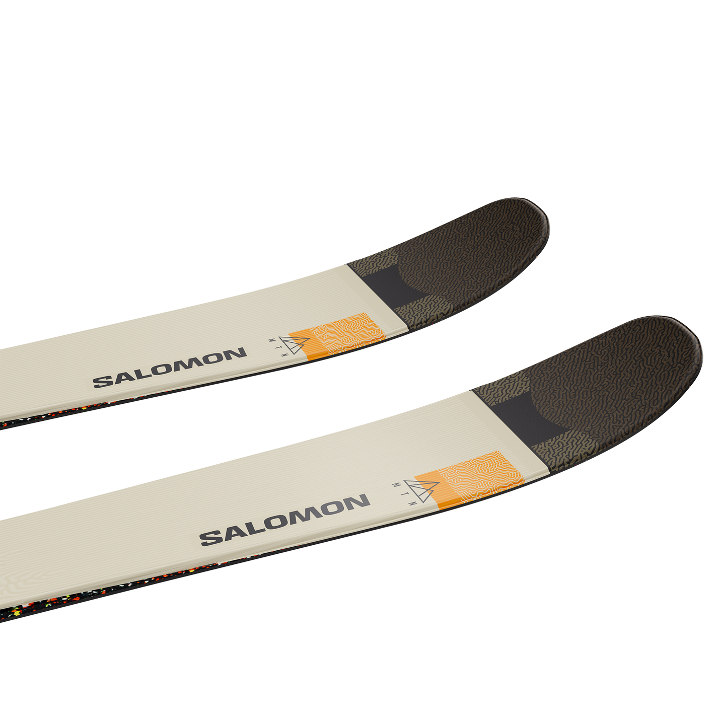 Лыжи Salomon MTN 91 Carbon, цвет: Миндальное молоко / Чёрный — фото 2