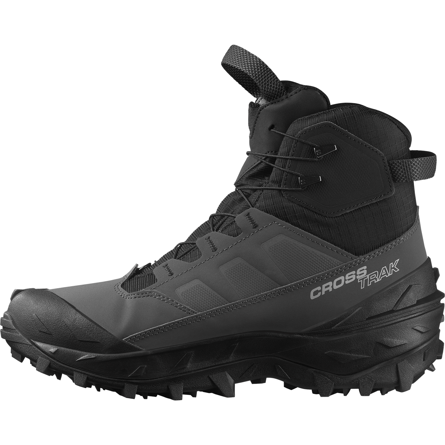 Мужские кроссовки Salomon Crosstrak Powder Waterproof, цвет: Асфальтовый / Чёрный — фото 3