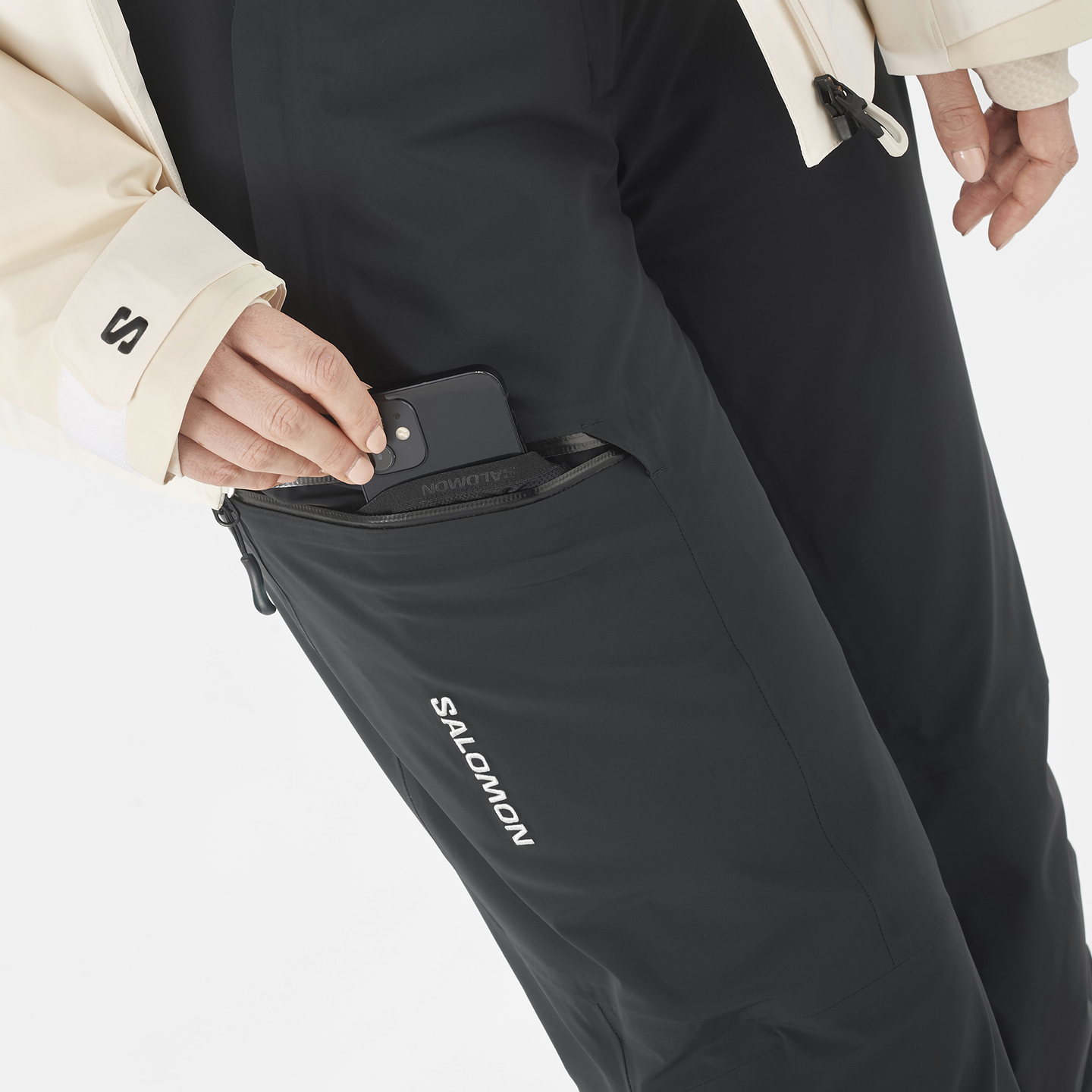 Женские брюки Salomon Brilliant, цвет: Глубокий чёрный — фото 4