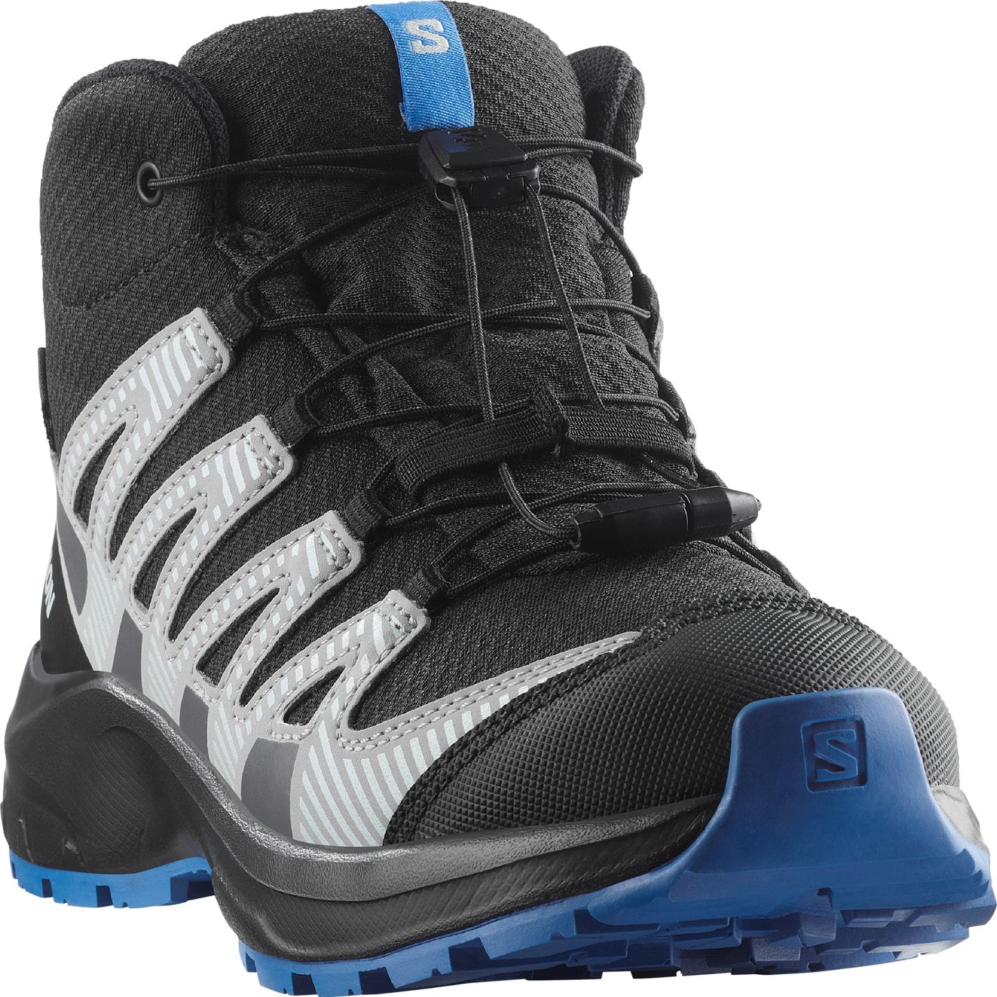Водонепроницаемые ботинки Salomon XA Pro V8 Mid, цвет: Чёрный / Синий — фото 3
