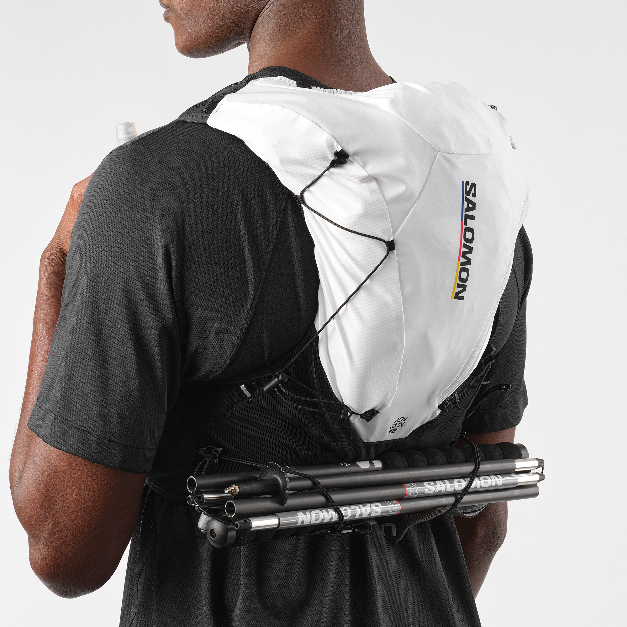 ADV SKIN 12 RACE FLAG Unisex Running Vest with flasks included