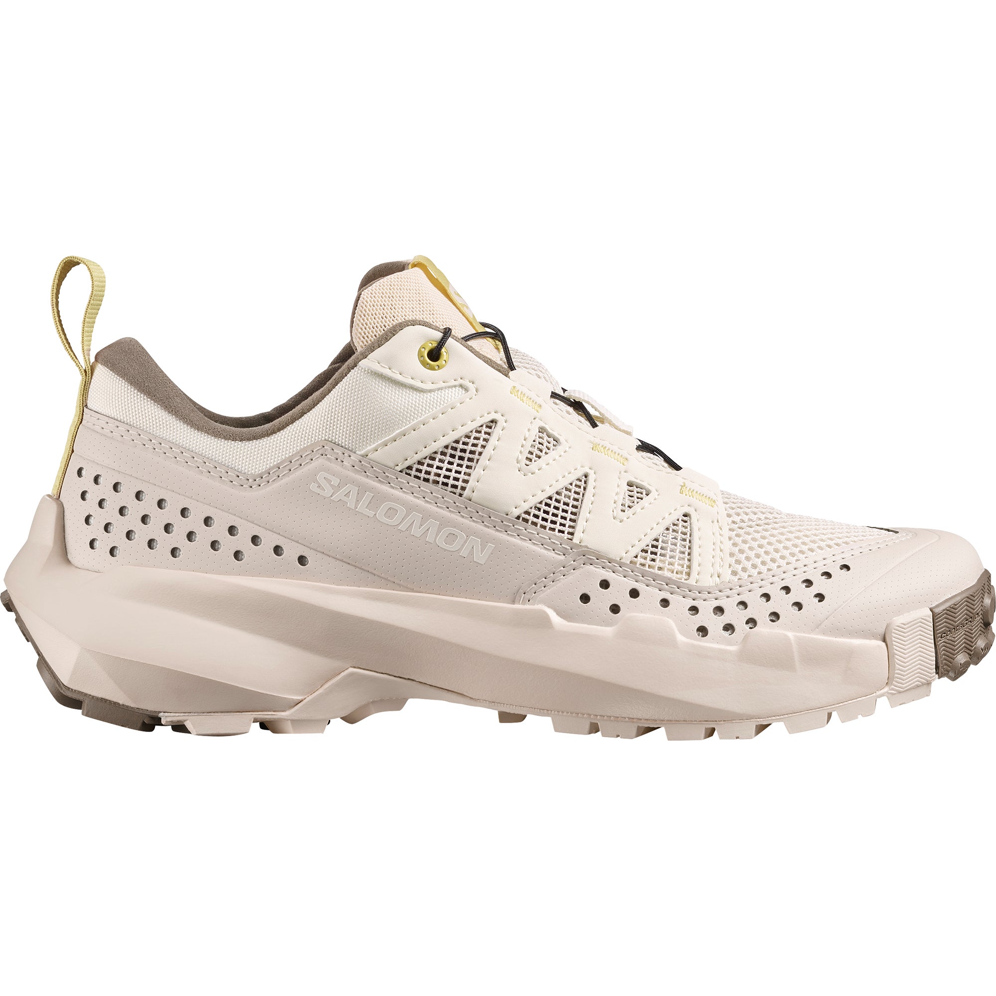 Salamander Keni Scarpe Da Ginnastica Donna In Pelle, Colore Beige, Suola In EVA, Tacco A Zeppa E Chiusura Con Stringhe