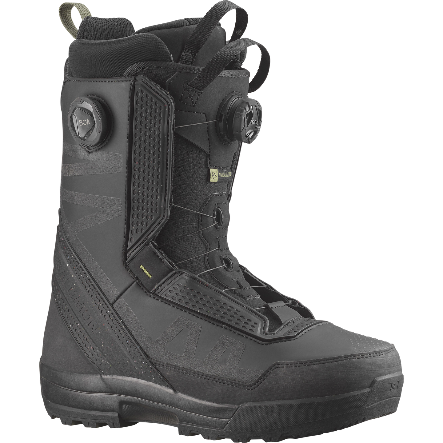 Мужские ботинки для сноуборда Salomon Malamute Dual Boa®, цвет: Чёрный — фото 1