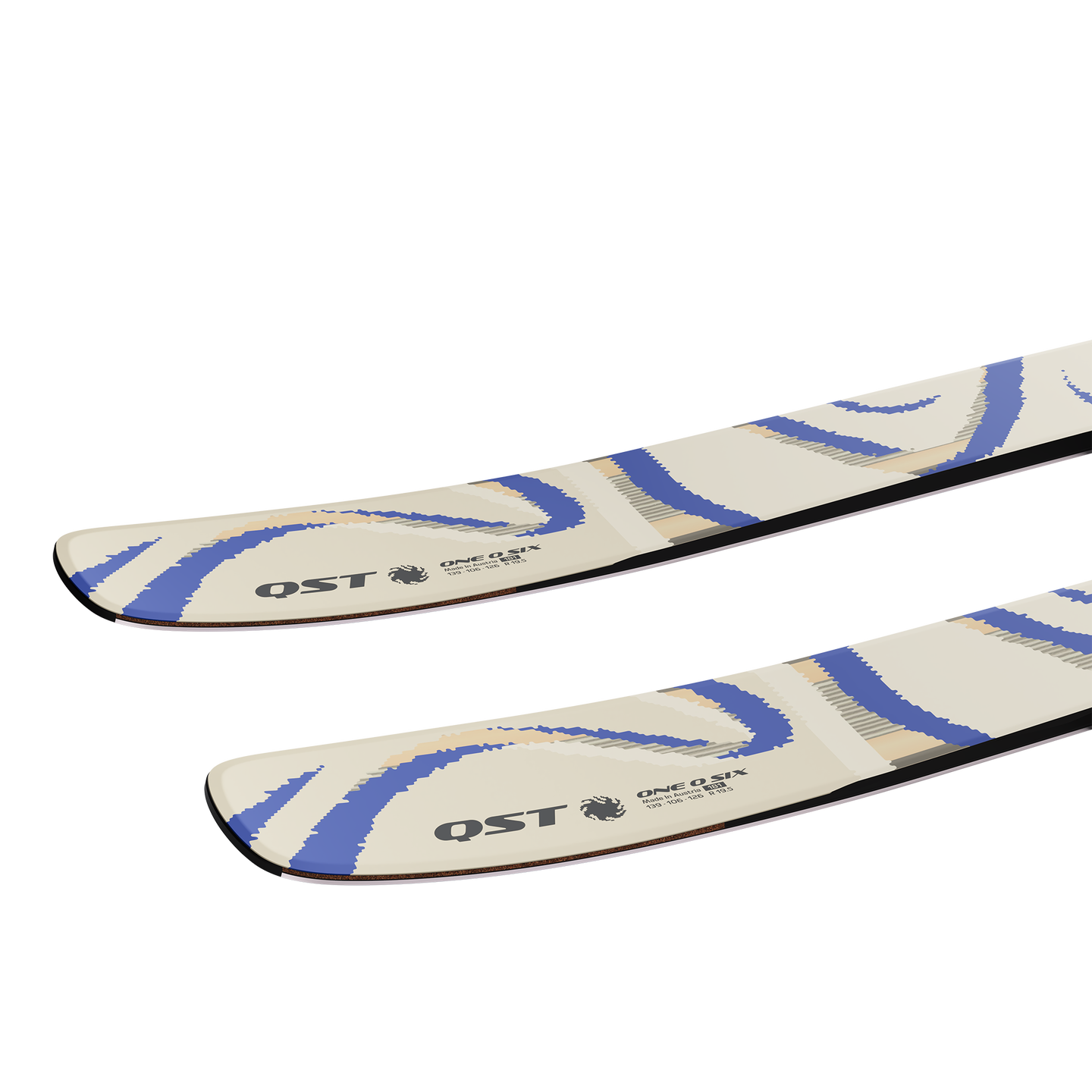 Лыжи Salomon QST 106 Almond Milk, цвет: Миндальное молоко / Синий — фото 5
