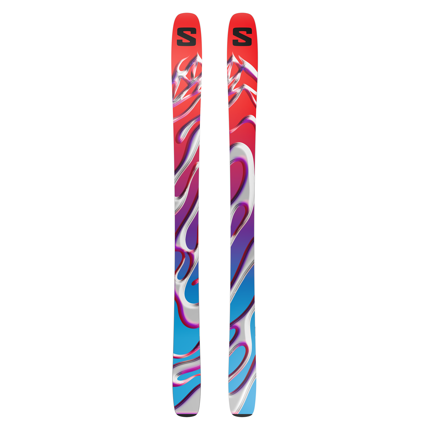 Лыжи Salomon S/LAB Qst Blank, цвет: Белый / Красный — фото 3