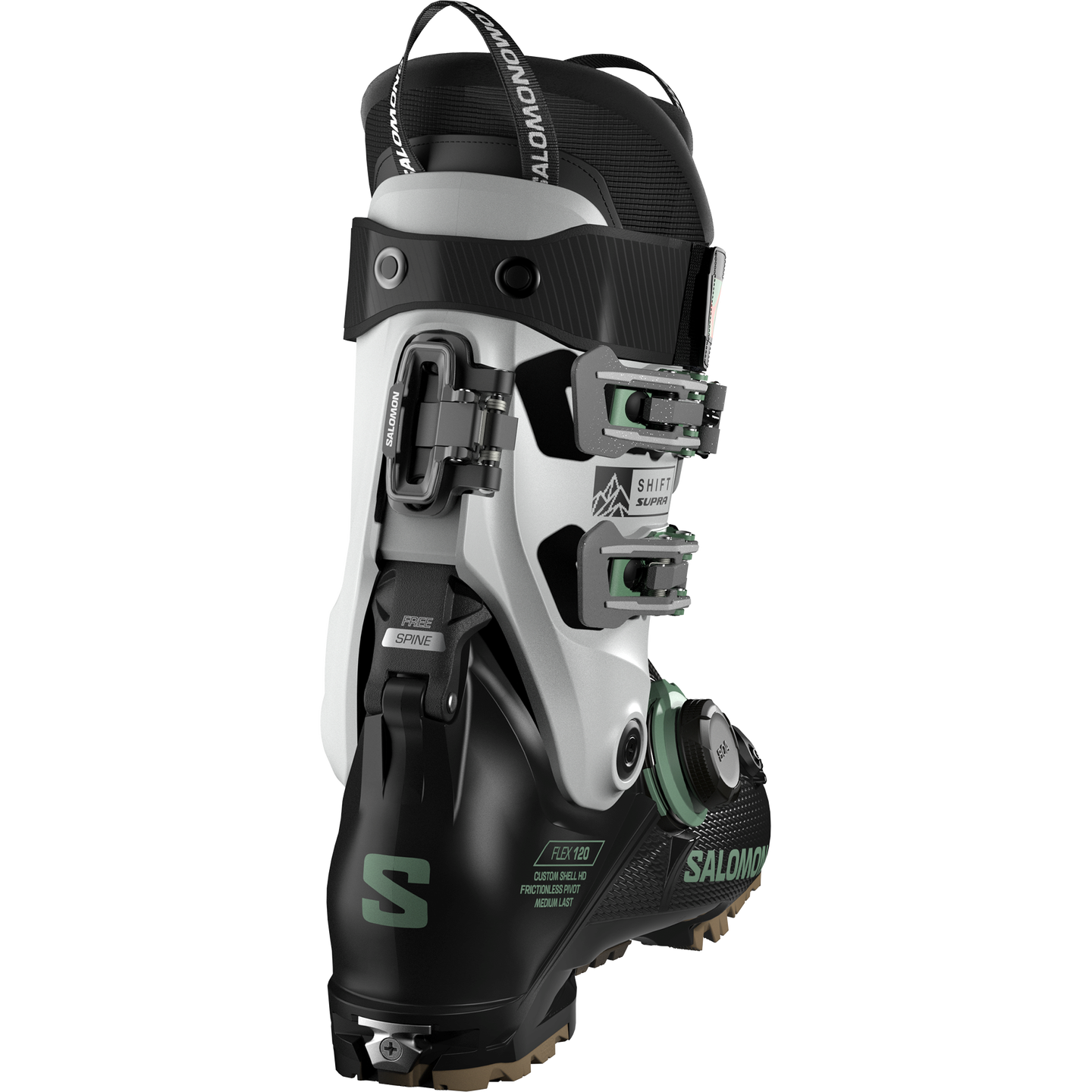 Мужские горнолыжные ботинки Salomon Shift Supra S BOA® 120, цвет: Чёрный / Холодный серый — фото 1