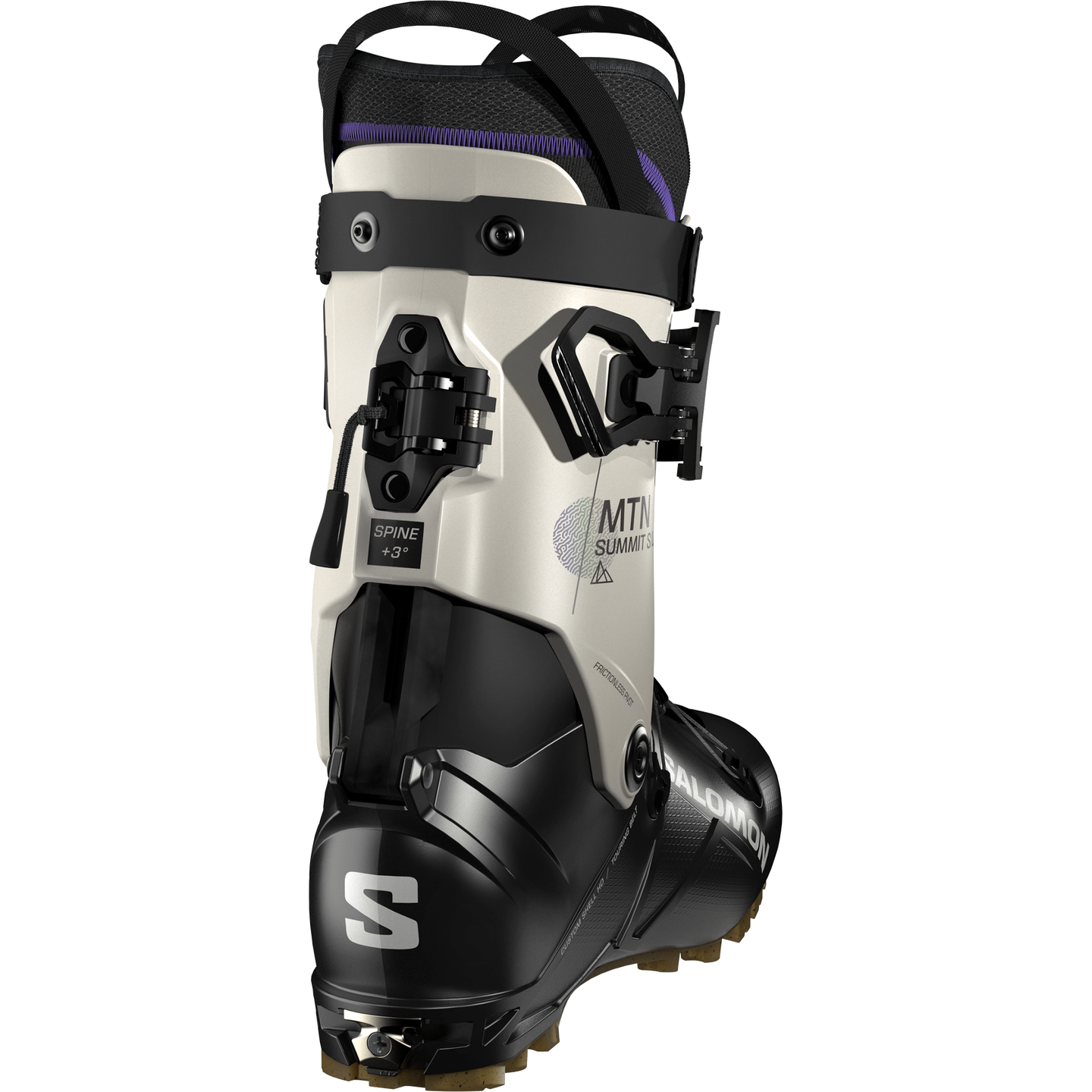 Мужские кроссовки Salomon S/LAB Mtn Summit, цвет: Чёрный / Фиолетовый — фото 2