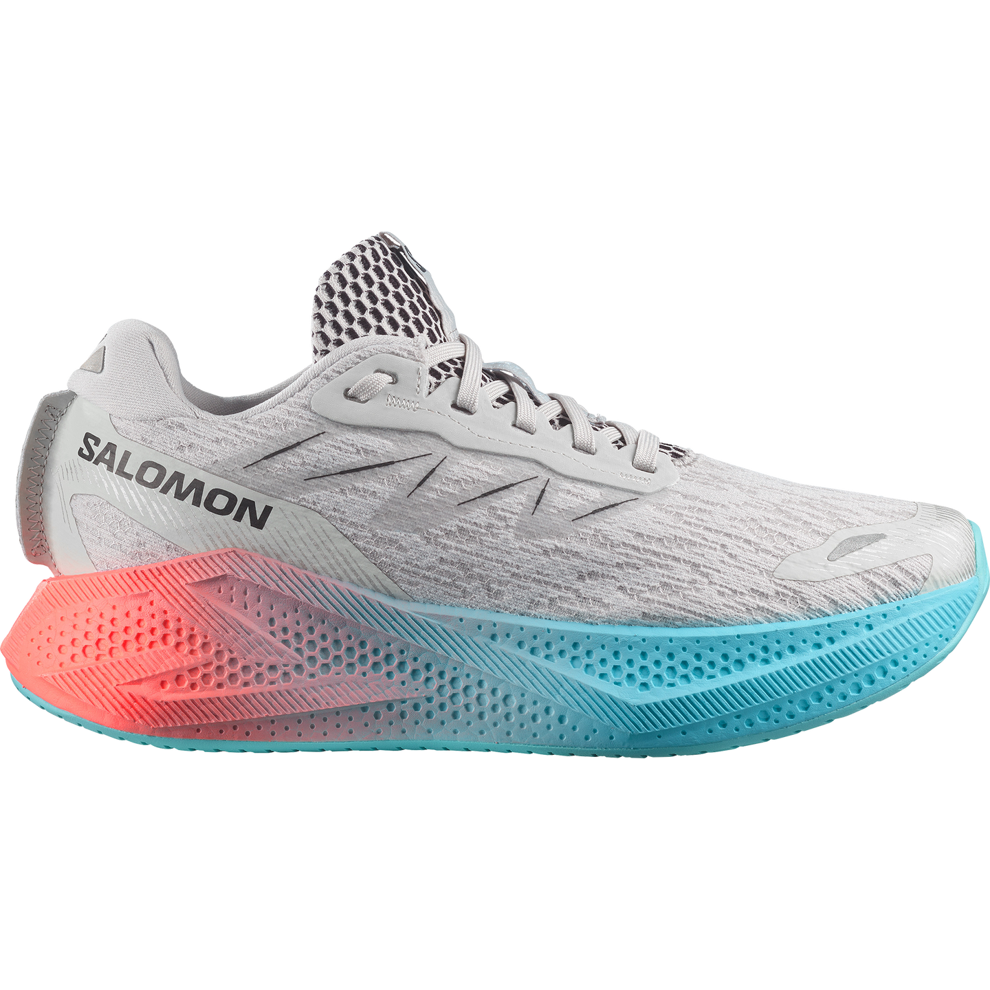 Женские кроссовки Salomon Aero Glide 4 Gradient, цвет: Серый фиолетовый / Чёрный