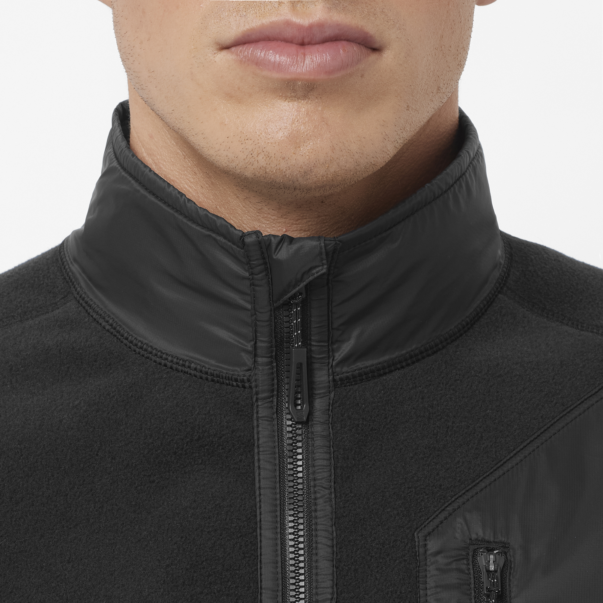 SALOMON ブラック フリースジャケット XL　ミドラー CHROMA Black | Salomon