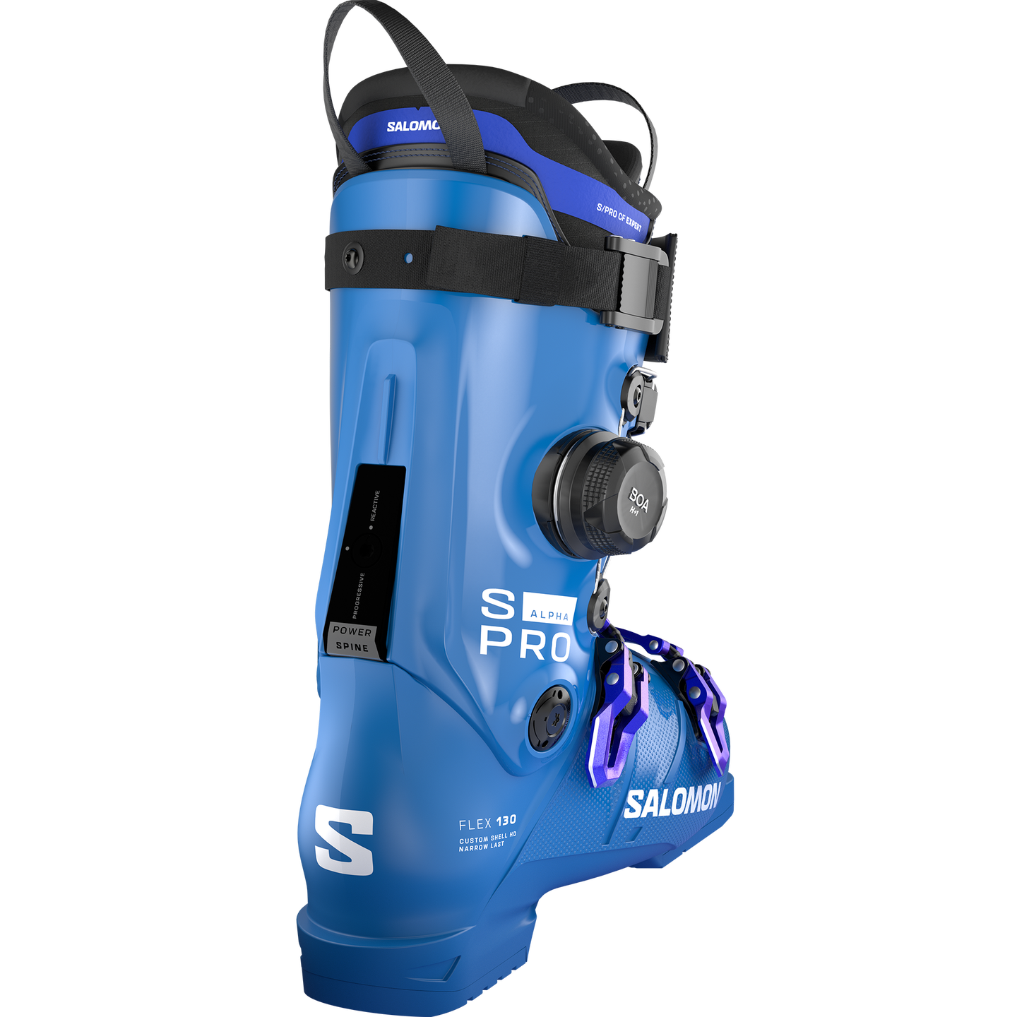 Мужские горнолыжные ботинки Salomon S/PRO Alpha C BOA® 130, цвет: Синий / Белый — фото 1