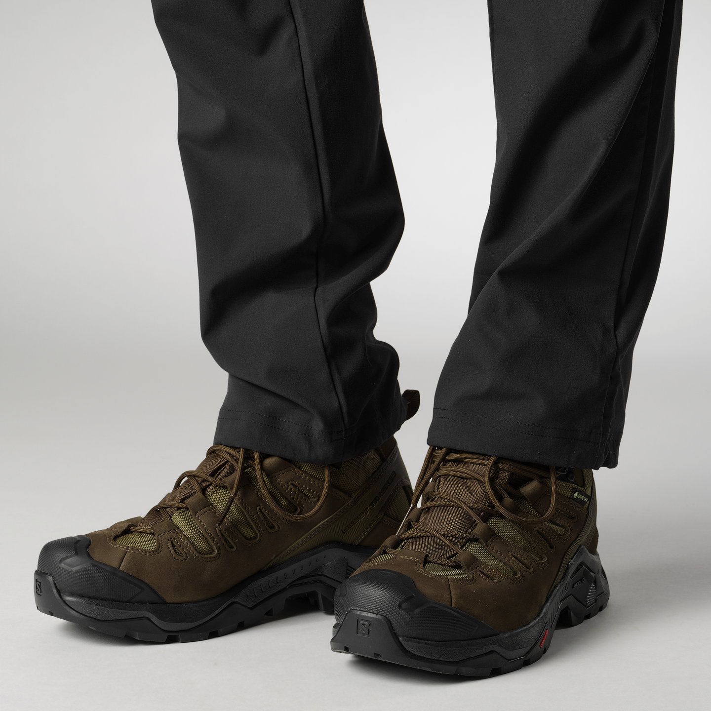 Обувь Salomon Quest Tracker GORE-TEX, цвет: Земляной коричневый / Зелёный — фото 4