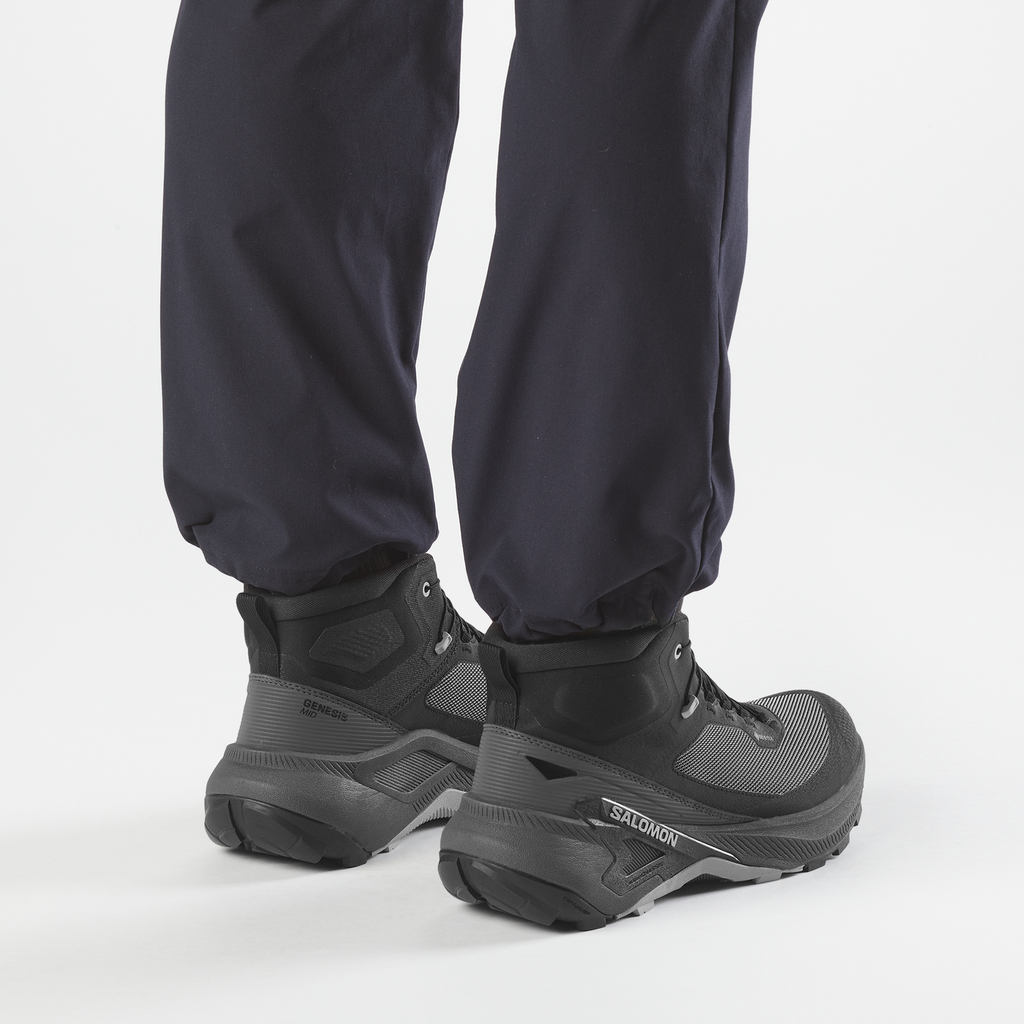 Мужские кроссовки Salomon Genesis MID Gore Tex, цвет: Чёрный / Асфальтовый — фото 4