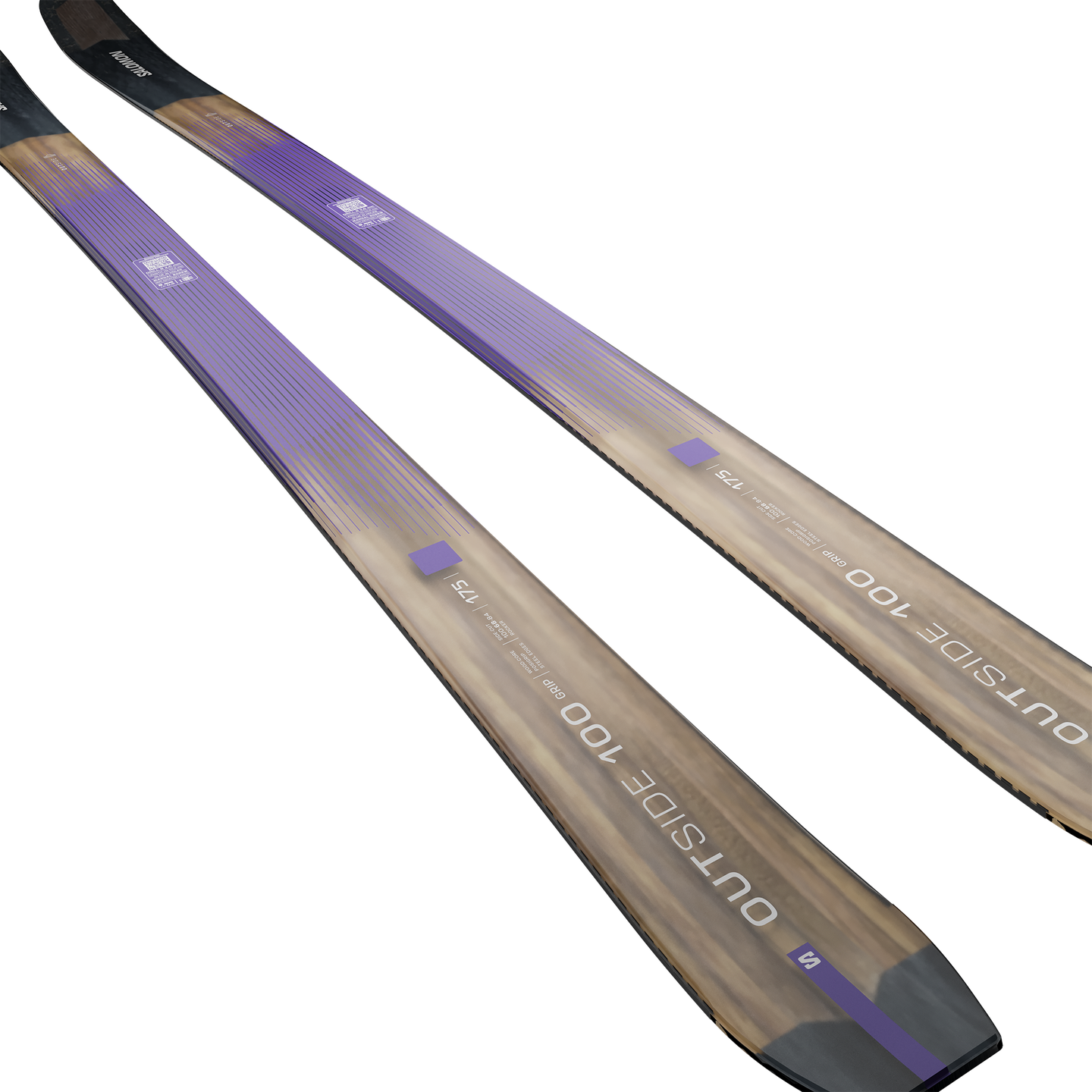 Лыжи Salomon Outside 100 Grip Flat — фото 3