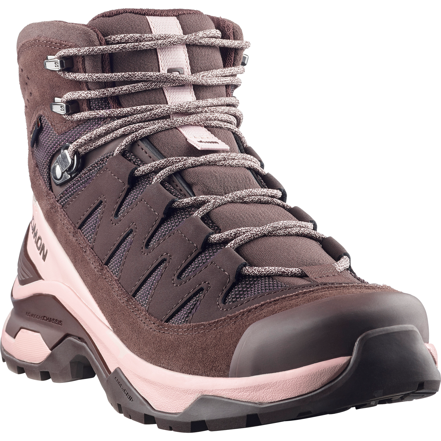Обувь Salomon Quest Echo Gore Tex, цвет: Чёрный кофейный / Теневой серый — фото 5