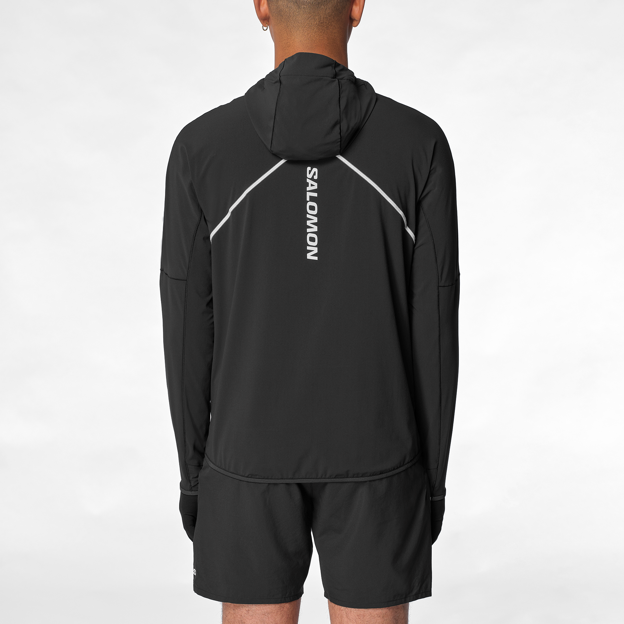 SENSE AERO HYBRID Men's Midlayer Jacket with hood | Salomon