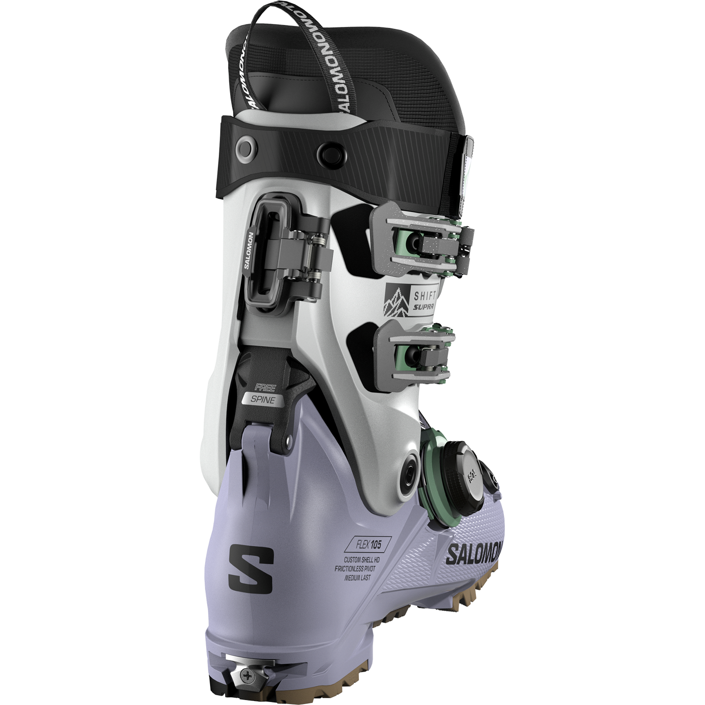 Женские горнолыжные ботинки Salomon Shift Supra S BOA® 105, цвет: Небесно-голубой / Серый — фото 1
