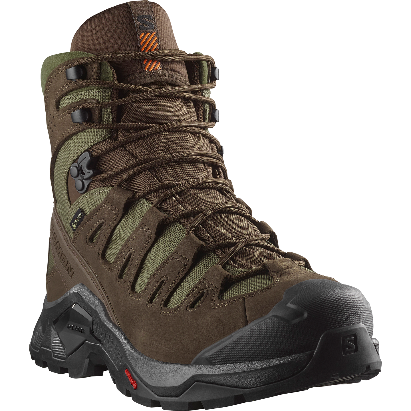Обувь Salomon Quest Tracker GORE-TEX, цвет: Земляной коричневый / Зелёный — фото 5