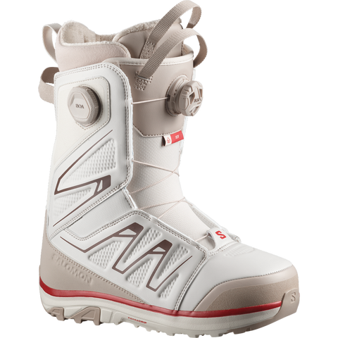Женские ботинки для сноуборда Salomon Ivy Boa® SJ BOA®, цвет: Миндальное молоко / Белый