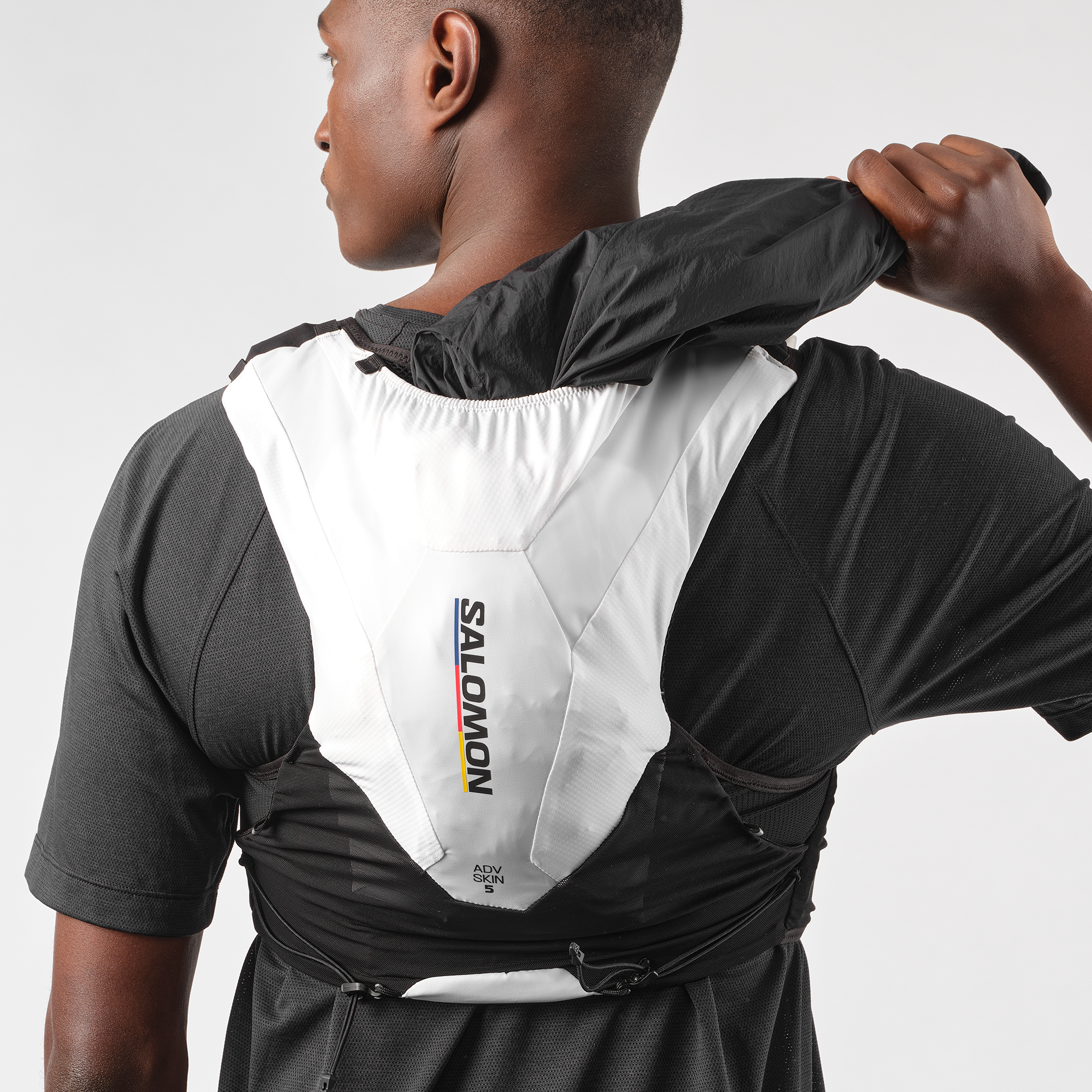 ADV SKIN 5 RACE FLAG Unisex Running Vest with flasks included