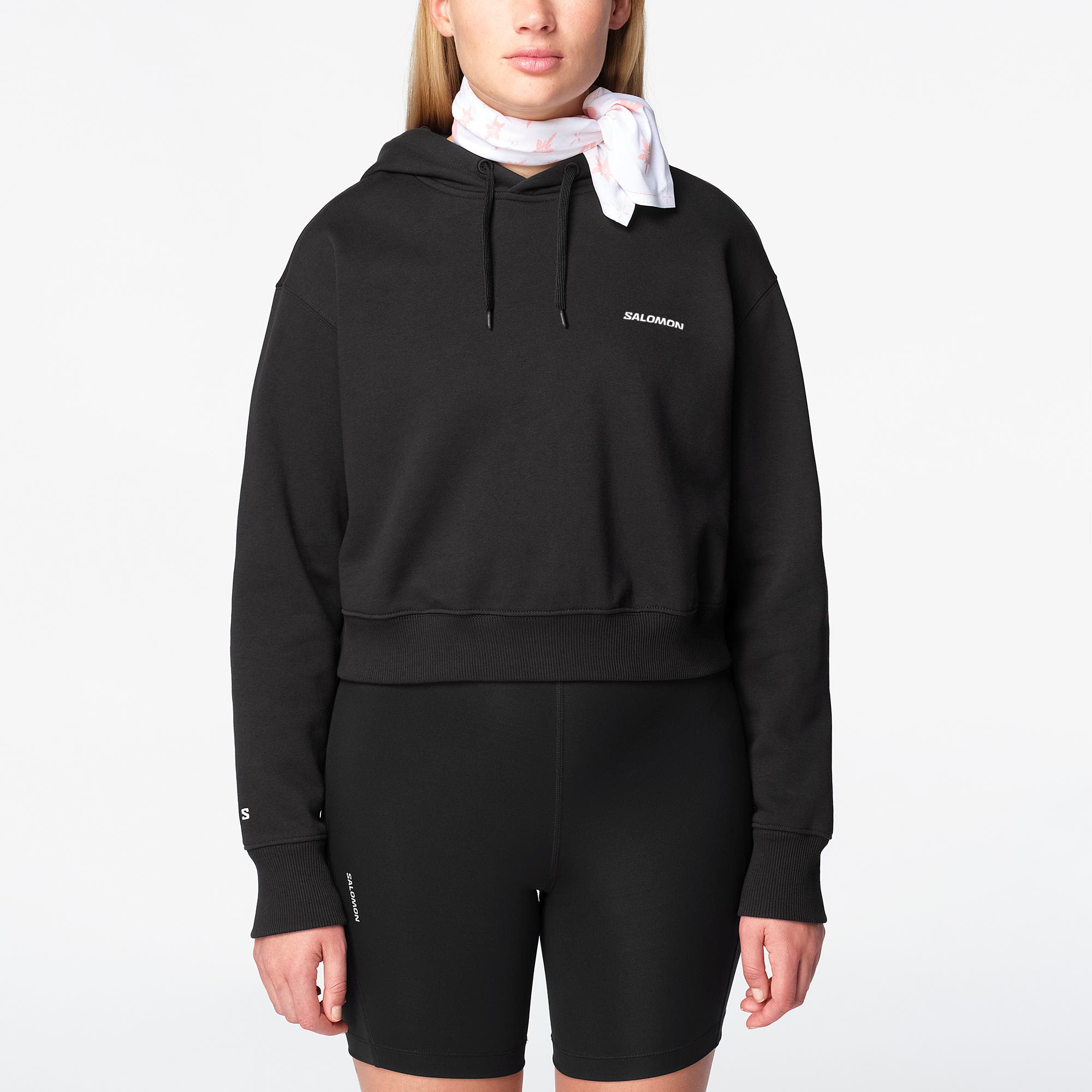 Main product image of SHORT HOODIE - Naisten hupullinen neule