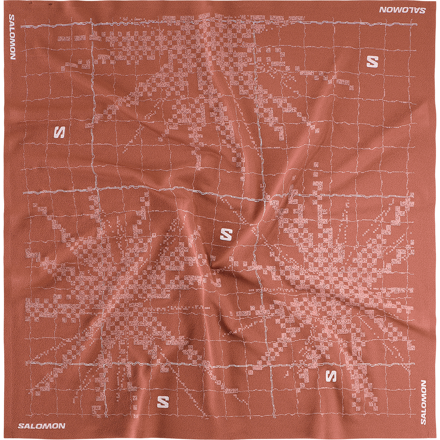 Головные уборы Salomon Bandana Graphic, цвет: Умбра — фото 1