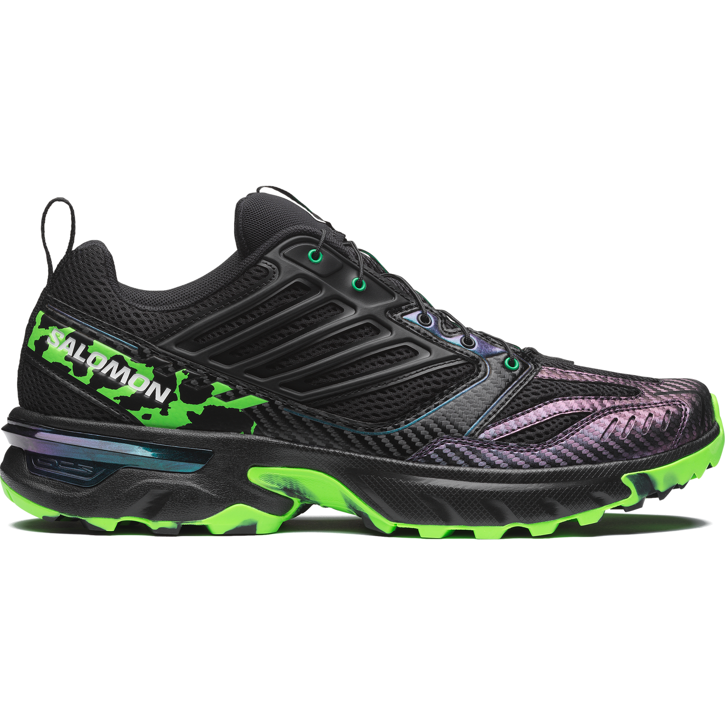 Кроссовки Salomon Acs Nexxt the Green Star BY Feid, цвет: Чёрный / Яркий зелёный — фото 1
