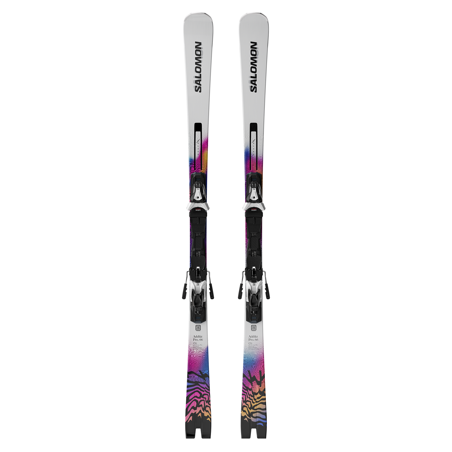 Лыжи Salomon Addikt Pro 66 (and MI12), цвет: Белый / Синий — фото 1