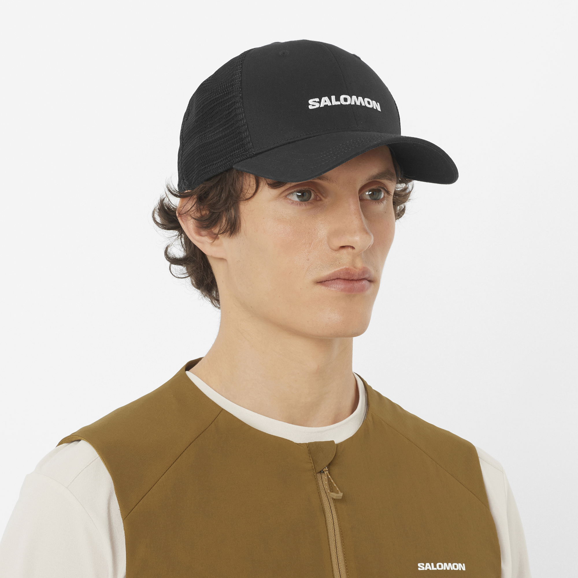 LOGO TRUCKER CAP Black | Salomon