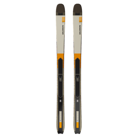 Лыжи Salomon MTN 91 Carbon, цвет: Миндальное молоко / Чёрный