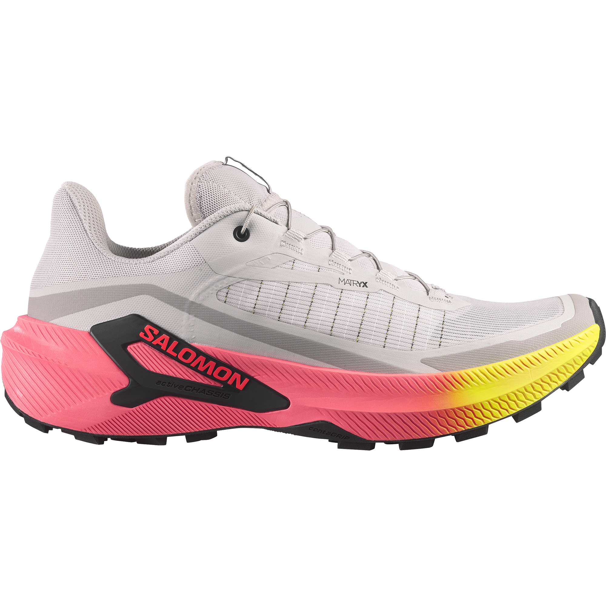 Gray Violet / Safety Yellow / Neon Flame