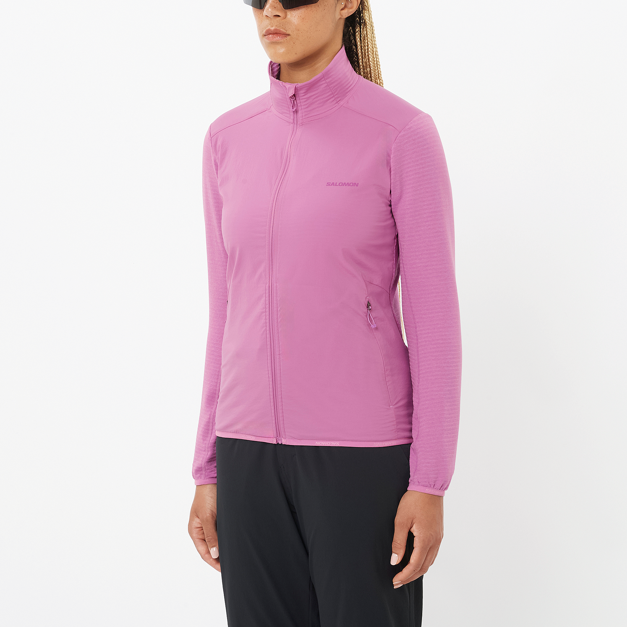 ESSENTIAL LIGHTWARM HYBRID Women's Full Zip Midlayer Jacket | Salomon
