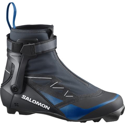 Детские лыжные ботинки Salomon S/RACE Skiathlon Junior, цвет: Чёрный / Синий
