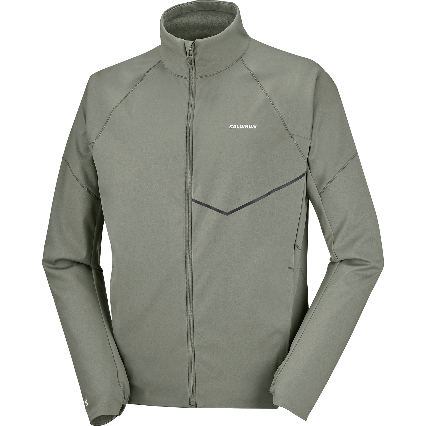 Мужские куртки Salomon Sense Aero Softshell, цвет: Серый — фото 6