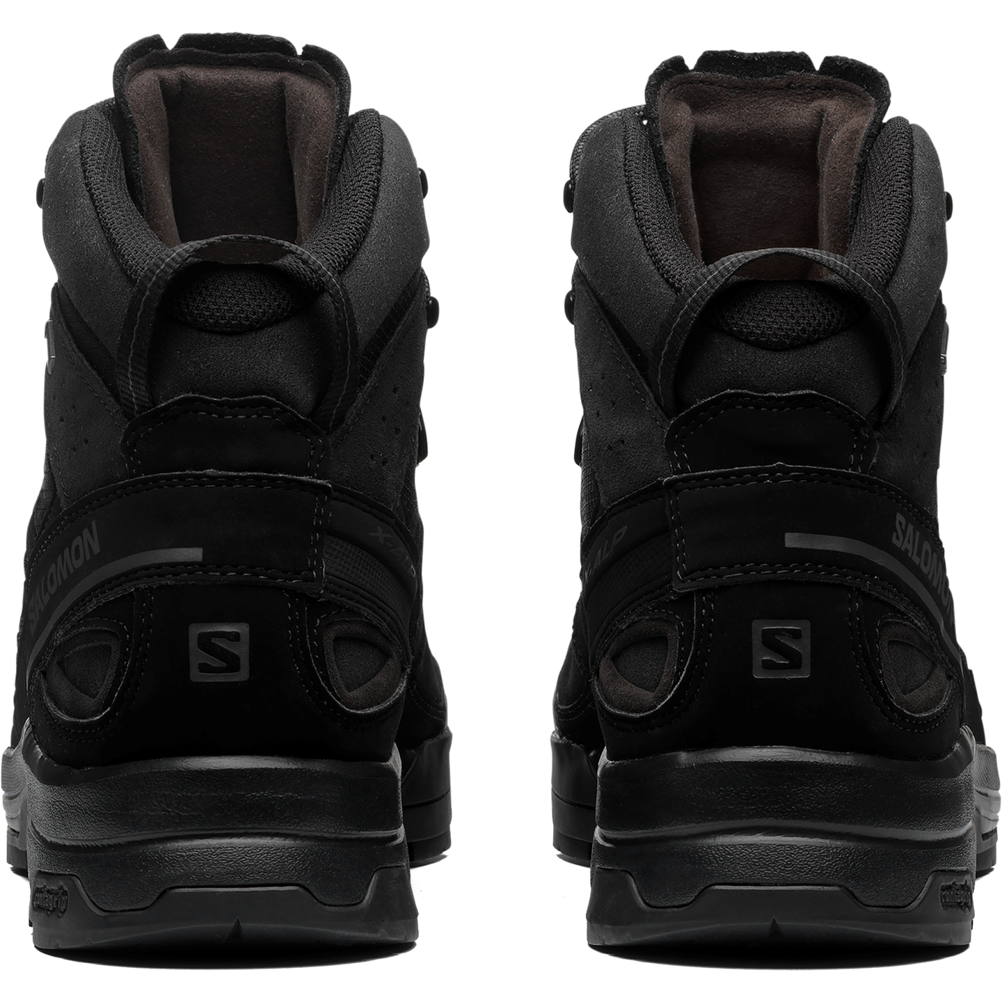 Обувь Salomon X-ALP MID Leather GORE-TEX, цвет: Чёрный / Асфальтовый — фото 4