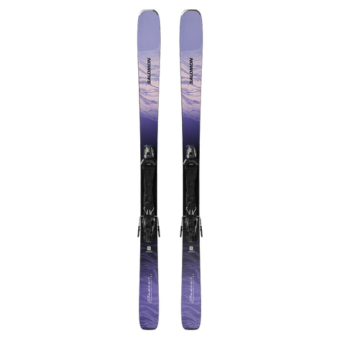 Женские лыжи Salomon Stance 84 (and M11), цвет: Лавандовый / Выбеленный джинсовый