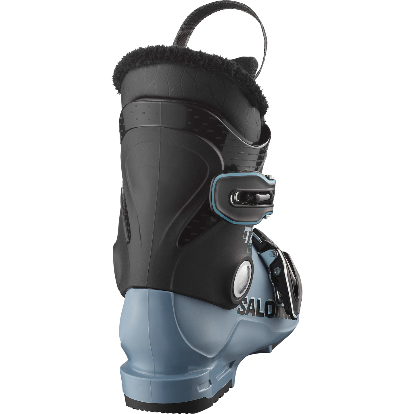 Детские горнолыжные ботинки Salomon T2, цвет: Чёрный / Синий — фото 2