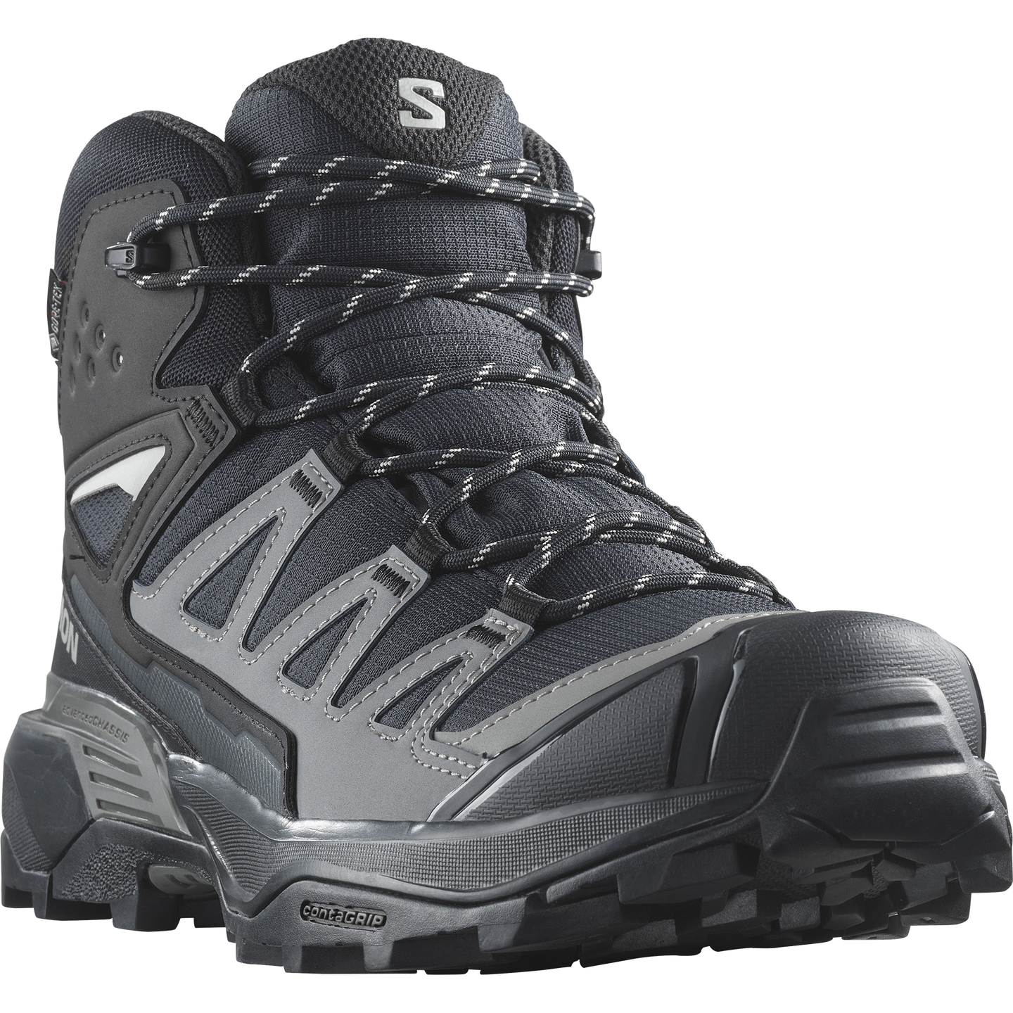 Обувь Salomon X Ultra 360 MID GORE-TEX, цвет: Чёрный / Оловянный — фото 5