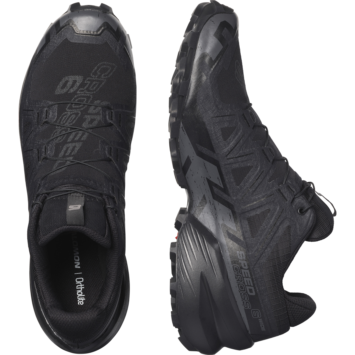 Мужские кроссовки Salomon Speedcross 6 Wide, цвет: Чёрный — фото 2