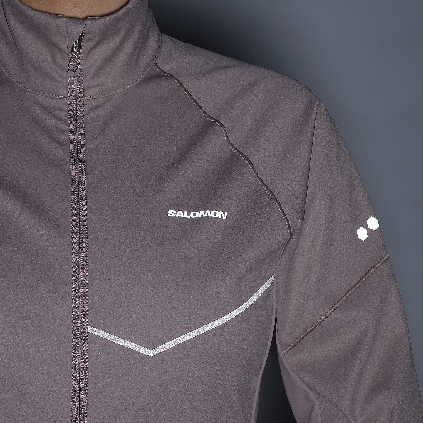 Куртки Salomon Sense Aero Softshell, цвет: Antler — фото 4