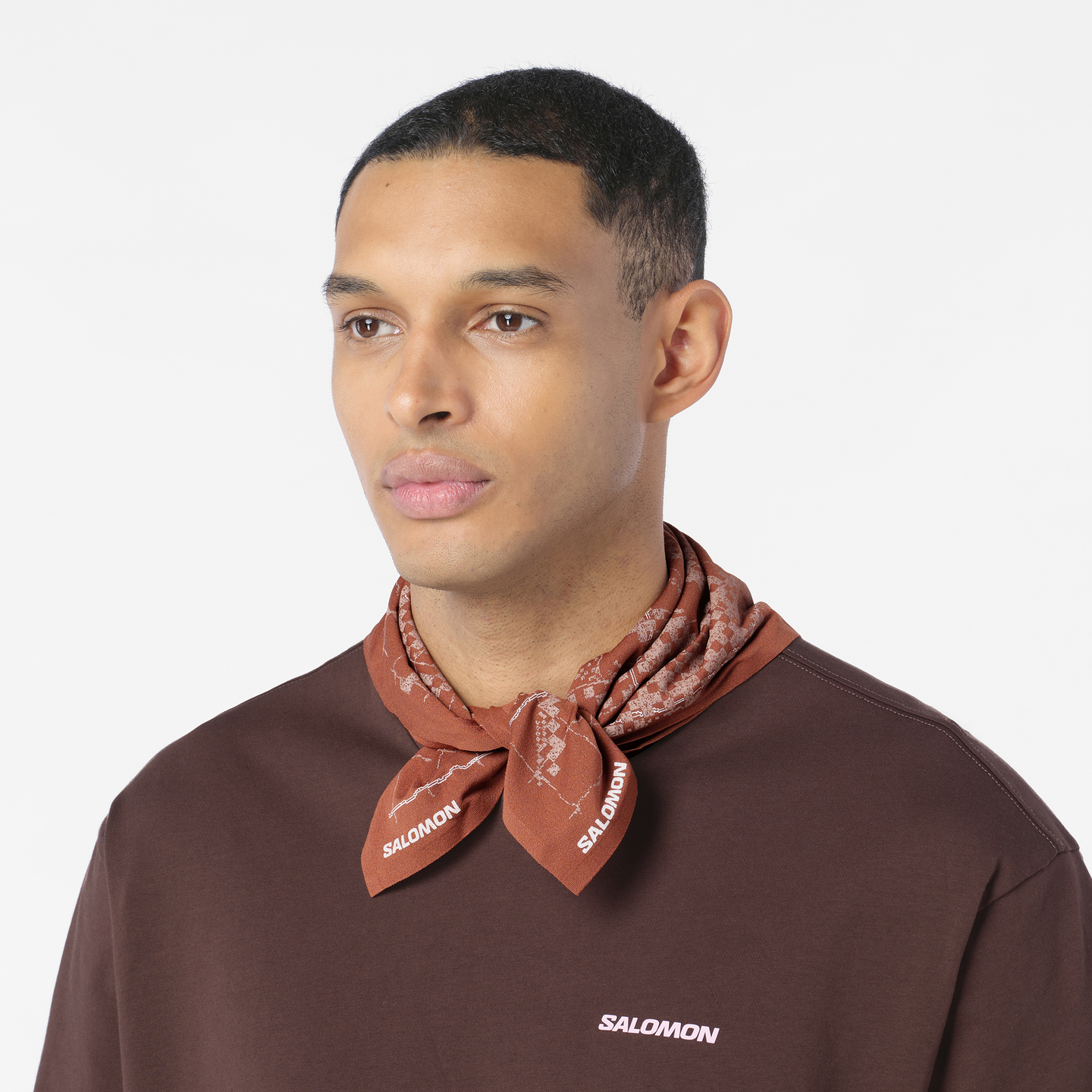 Головные уборы Salomon Bandana Graphic, цвет: Умбра — фото 2
